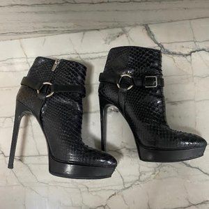 Exotic Skin Saint Laurent Booties